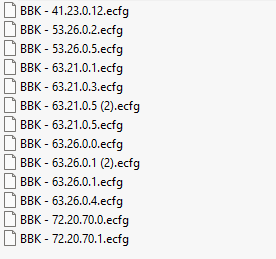 BBK ecfg files BBK ecfg files